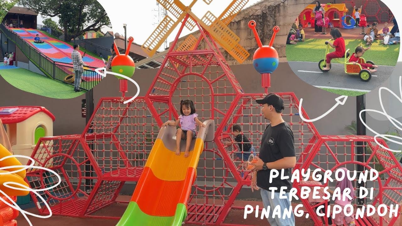THE NICE GARDEN PLAYGROUND PINANG CIPONDOH BERMAIN PEROSOTAN DAN MEMBERI MAKAN HEWAN