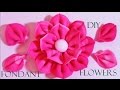 DIY como hacer flores fáciles de fondant- how to make easy fondant flowers