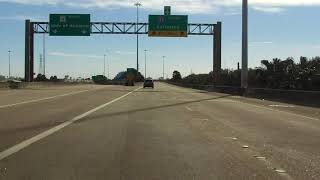Downtown Houston ramp to Gulf Freeway (Interstate 45) southbound