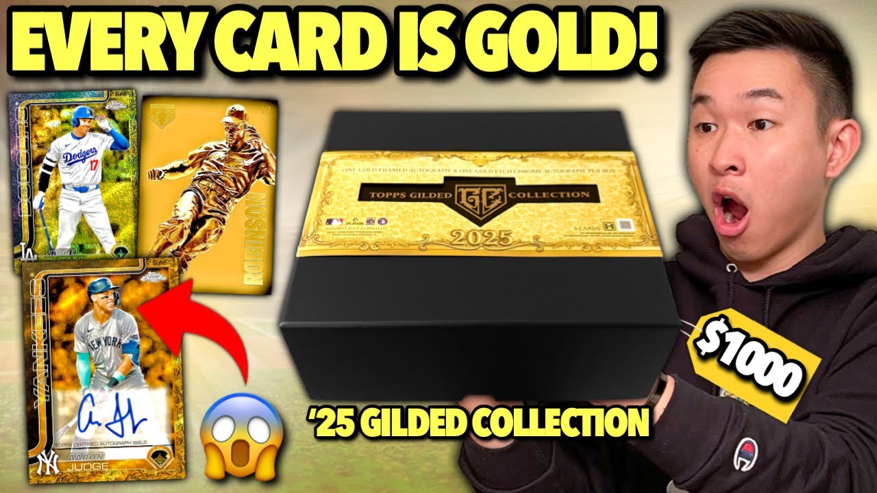 EVERY CARD IS GOLD IN THESE CRAZY BOXES (KABOOM)! 😱🔥 2025 Topps Gilded Collection Baseball Hobby Box