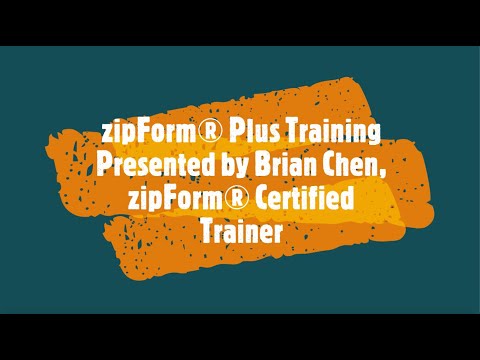 zipForm Plus Training video - April 20, 2020