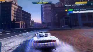 Kruger Ave Speed Trap "426 KM/H - 265 MPH" / SpeedTest / NFS Most Wanted 2012 PS3.