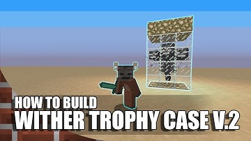 Minecraft: How To Build A Wither Trophy Case V.2