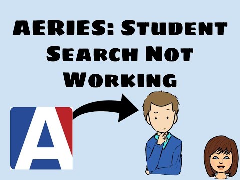 AERIES Student Search Not Working Fix