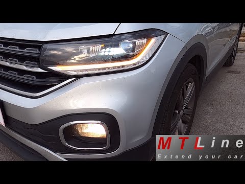 VW T-Cross, letnik 2019 - prikaz delovanja prednjih LED luči