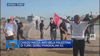 Chaos! Massa Aksi Bela Palestina di Turki Serbu Pangkalan AS