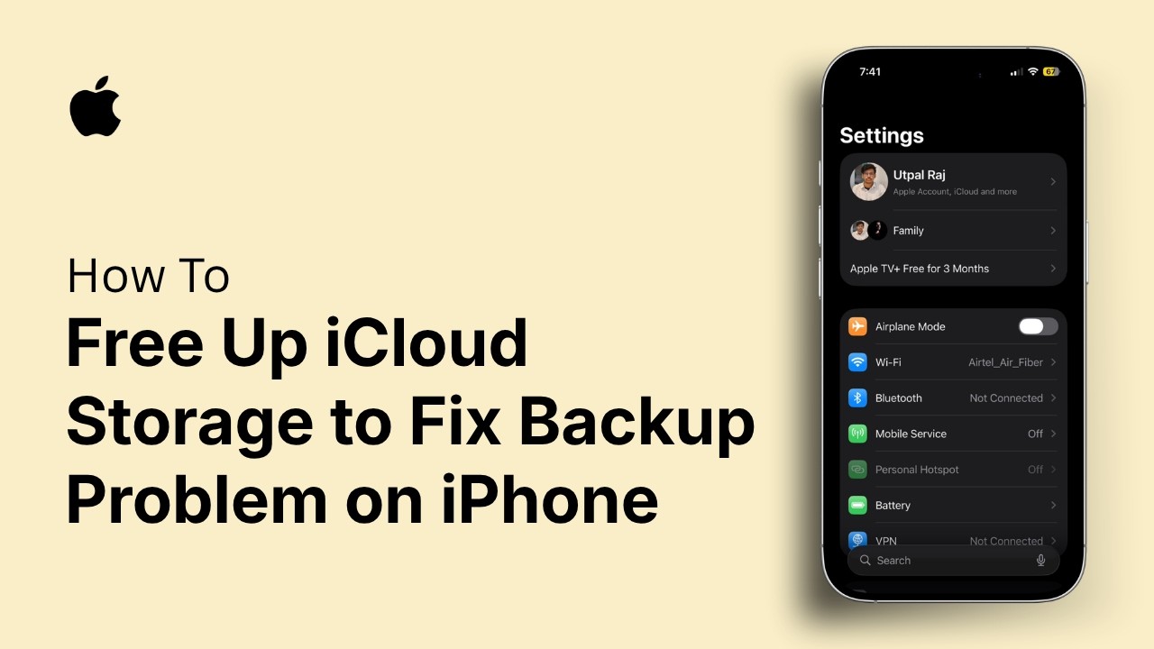 How to Free Up iCloud Storage to Fix Backup Problem on iPhone - YouTube