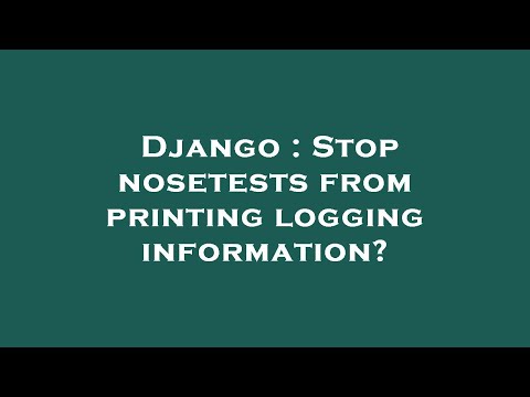 Django : Stop