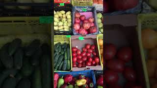 Овощи и фрукты в Беларуси в октябре