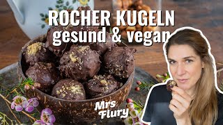 Ferrero Rocher Kugeln selber machen - Gesund und vegan - Haselnuss Pralinen