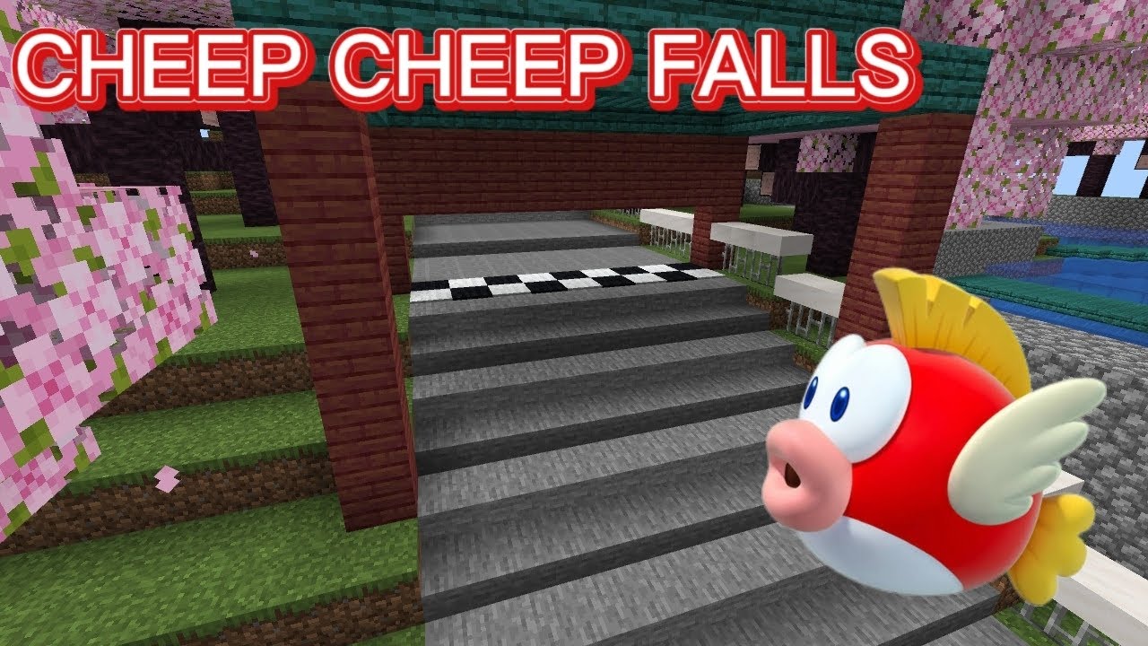 S2 Cheep Cheep Falls - Mario Kart in Minecraft - YouTube