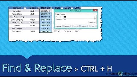 Find & Replace Tips in Excel