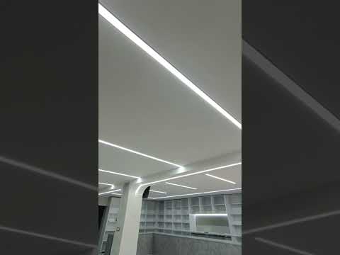 نور خطی در مغازه پروژه رستوران هوشمند گچین 