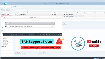 SAP MM Support Ticket | Fix Error: “Global Company GPIT is Not Supported” | #sapmm