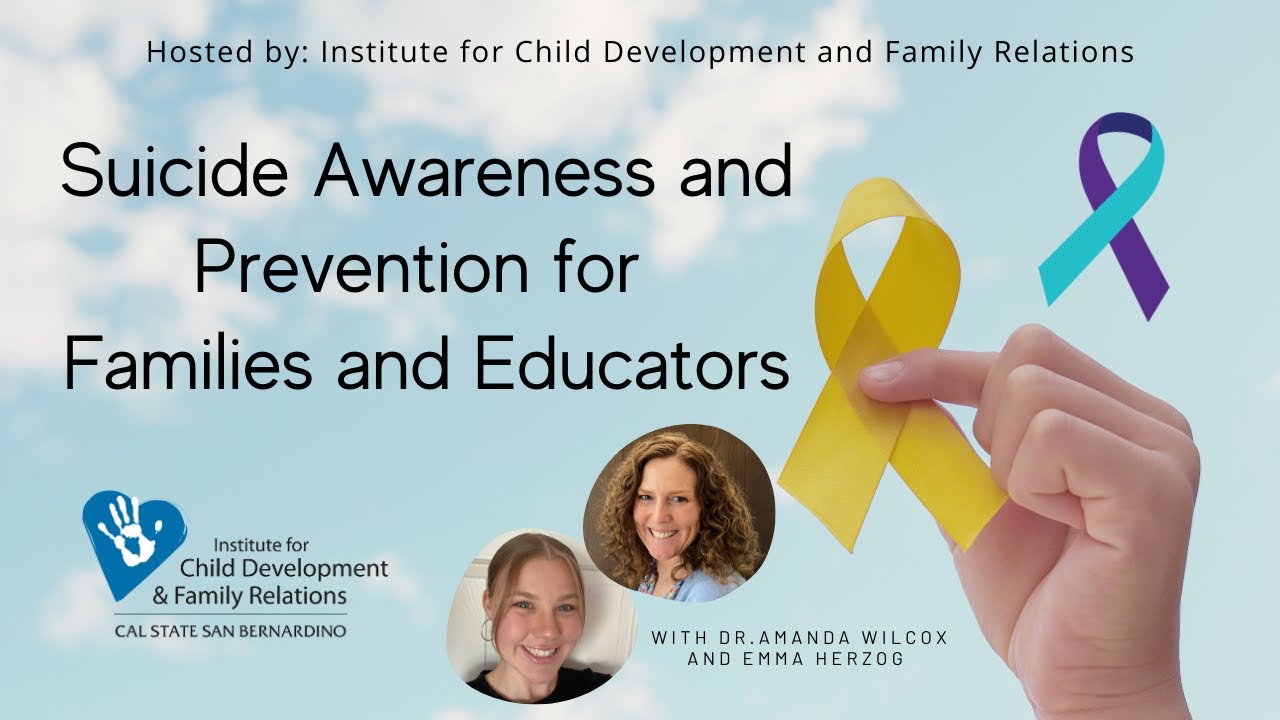 Suicide Awareness and Prevention for Families and Educators Webinar ...