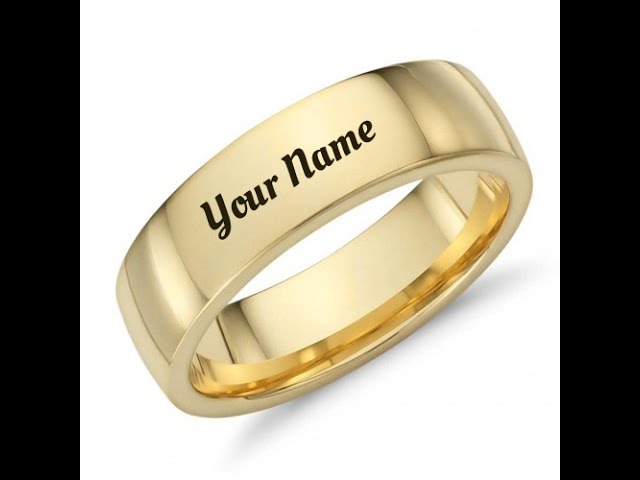 10k Solid Gold Yellow CUSTOMIZED Heart Name Ring – Fran & Co. Jewelry Inc.