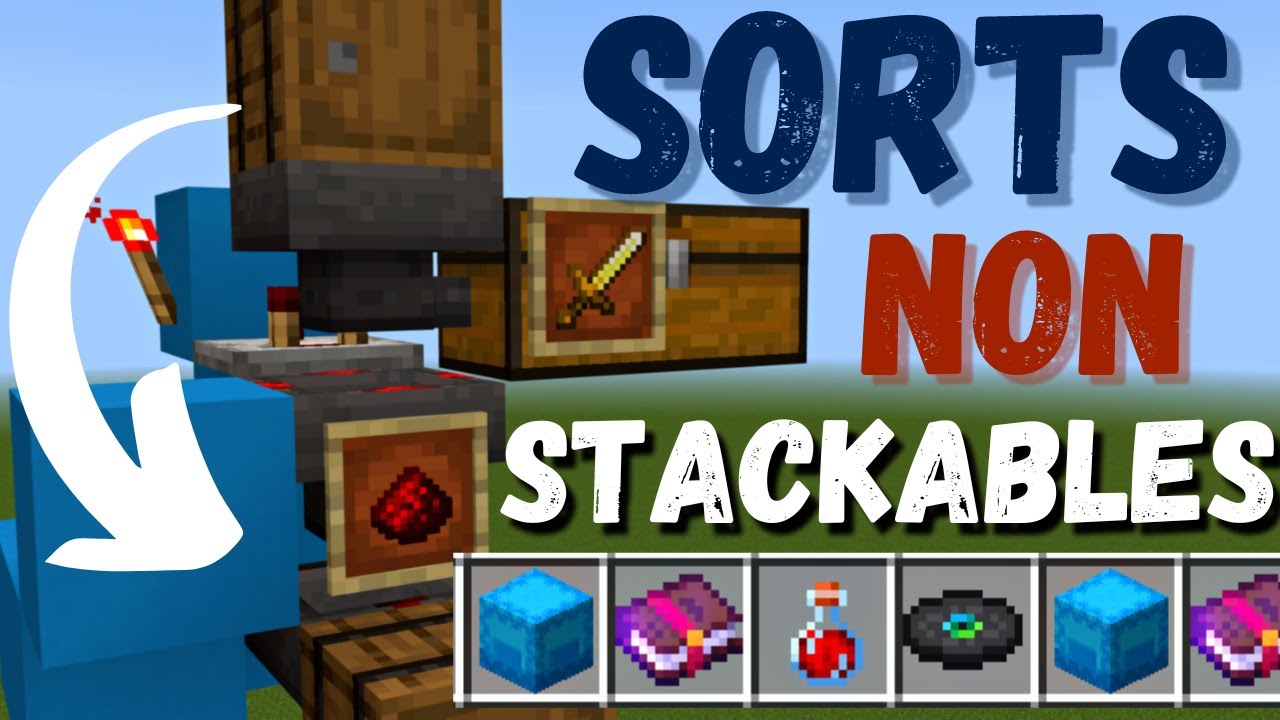 NonStackable Item Sorter Minecraft 1.20+ YouTube