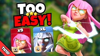 0 IQ E-Titan + Super Archer Spam DOMINATES Legend League! | Clash of Clans 