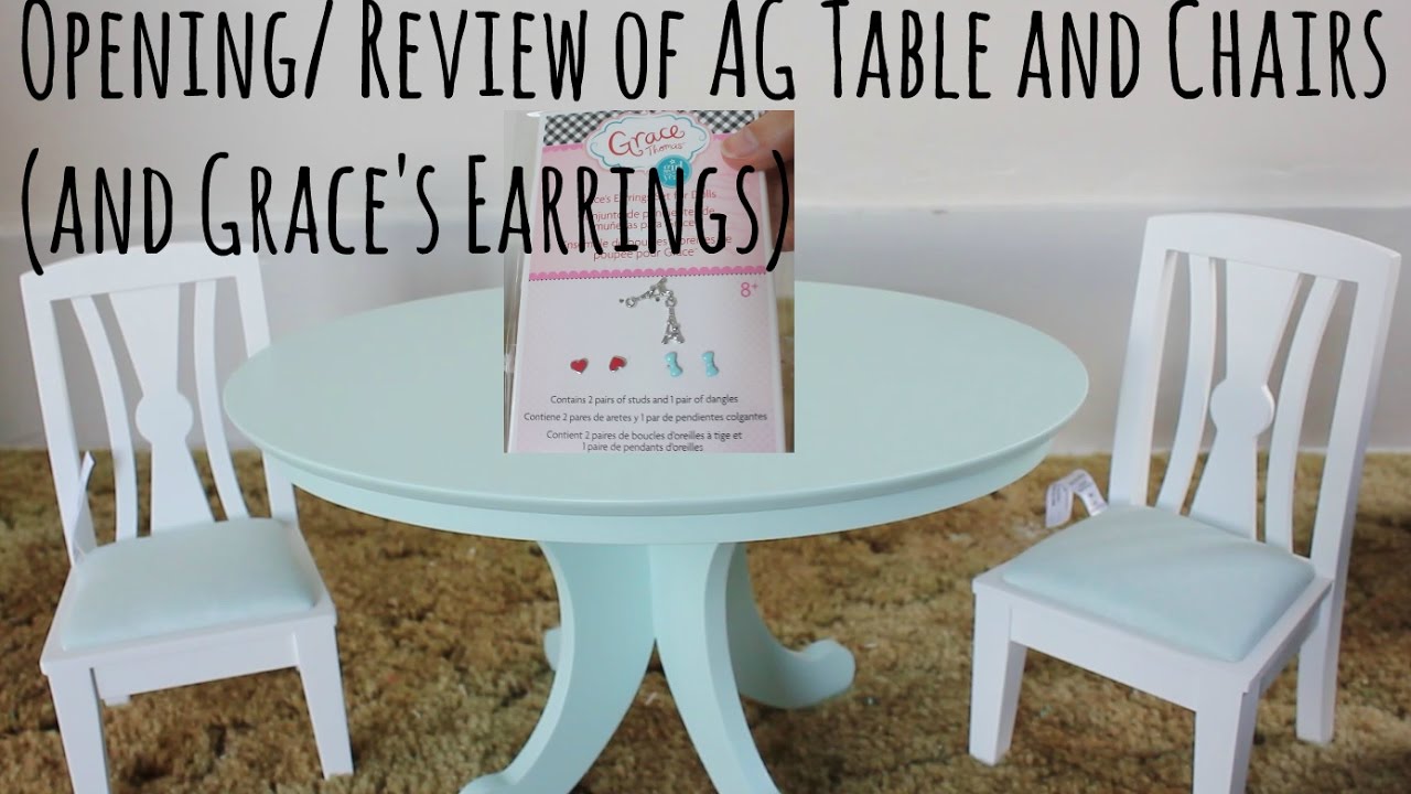 american girl dining table and chairs