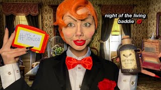 ASMR~ Slappy the Dummy does your makeup ❤(fast and aggressive personal attention)