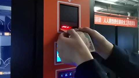 JS-10C Snack and Drink Vending Machine working video