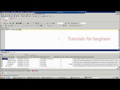 How to Find out the Table u0026 Columns in ORACLE APPS R12 | Class 2