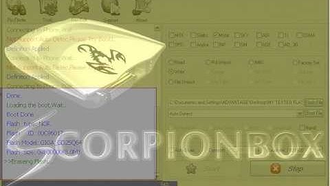 yxetel c6 error to boot loading then  success procces.with scorpion box by advantage