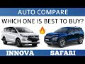 Toyota Innova vs Tata Safari 2021 || Which one is best to buy || Auto Compare