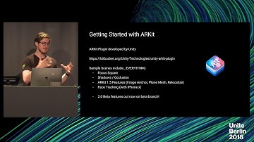 Unite Berlin 2018 - Getting Started with Handheld AR