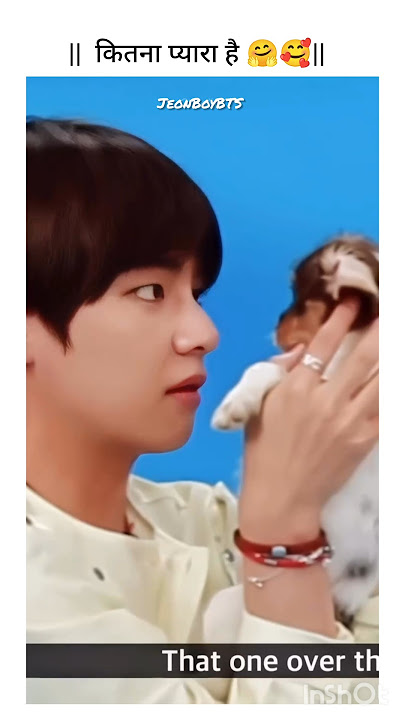Kim Taehyung With Cute Puppy Dog 🤗🥰🐕💜|| #bts#v#shorts@JeonBoyBTS