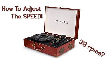 How To Fine Tune The Speed on Portable Vinyl Record Player Crosley & Wockoder