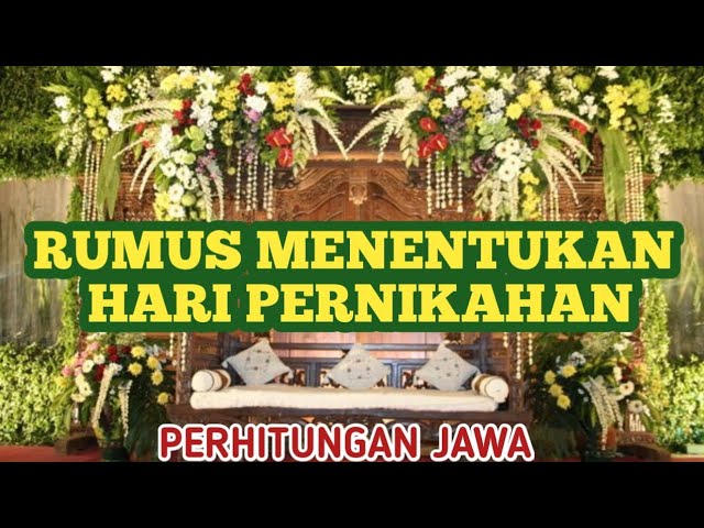 Cara menentukan hari baik untuk pernikahan #perhitunganjawa#tradisijawa#budayaindonesia class=