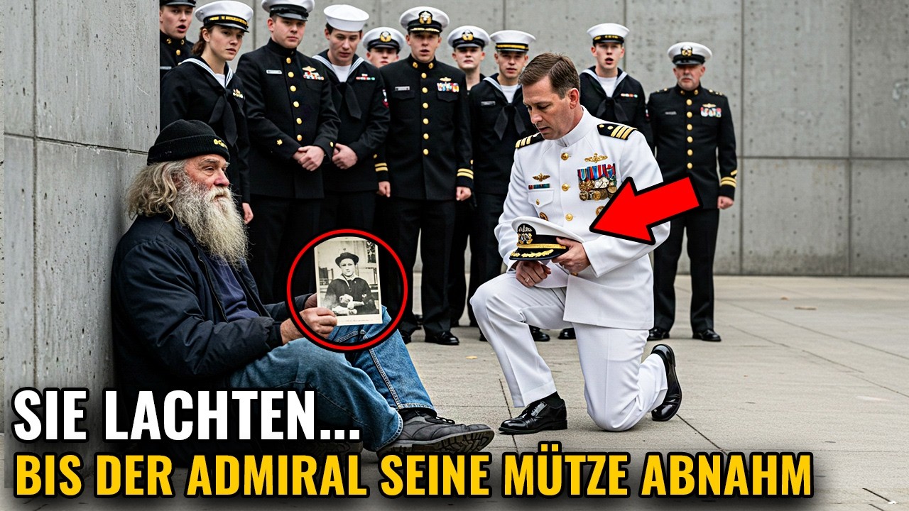 Sie Lachten Über Den Obdachlosen Auf Dem Marinestützpunkt – Bis Der Admiral Seinen Hut Abnahm