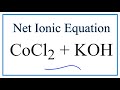 Net Ionic Equations and Reactions