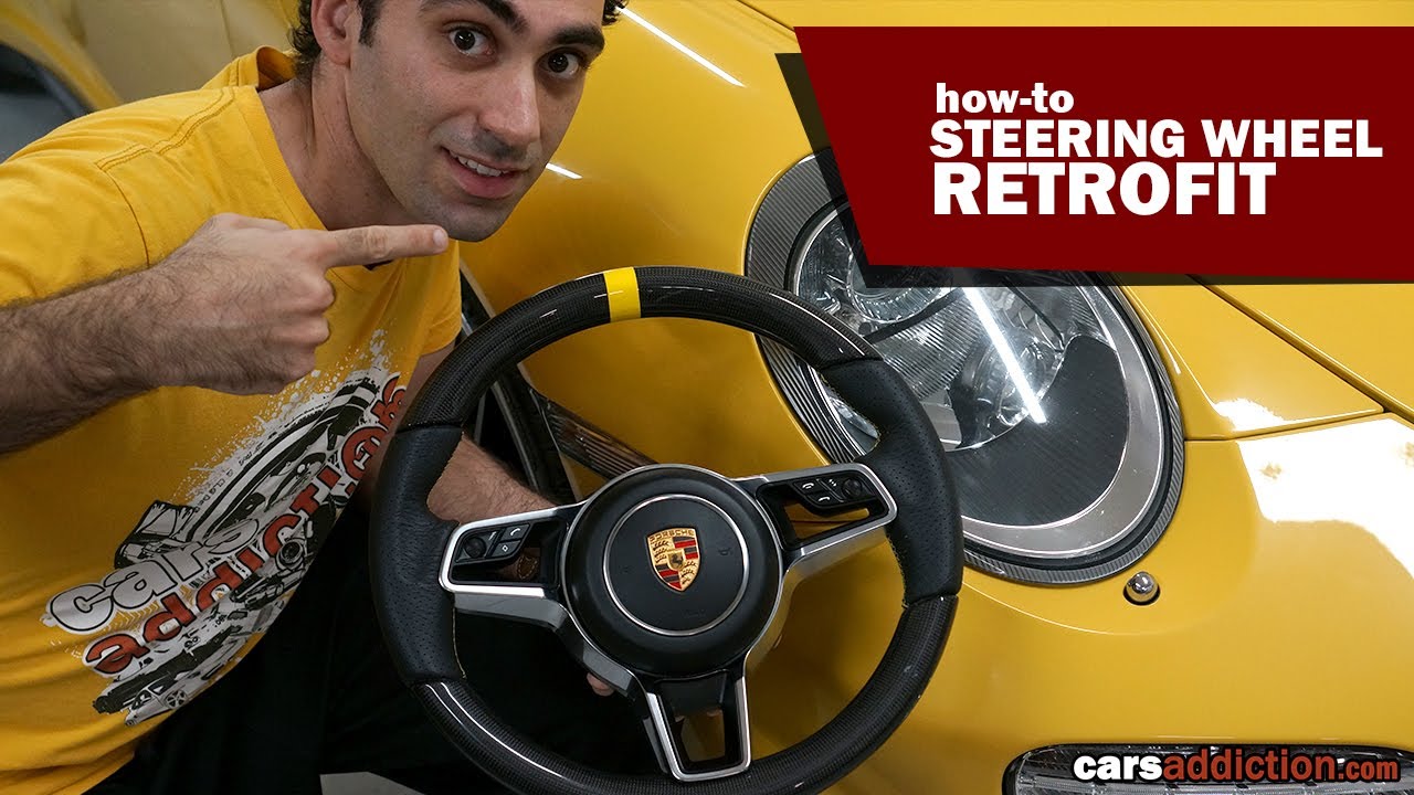 Установка модернизированного рулевого колеса Porsche 997