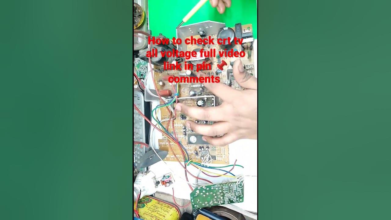 how to check all voltage of CRT tv viral full video link in comment YouTube