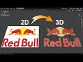 Turn Any Logo from 2D to 3D Using Blender 5