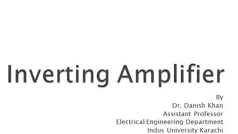 Inverting Op Amp (Operational Amplifier) with solved problem
