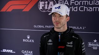 Pierre Gasly Post-Qualifying Interview F1 Belgian GP 2023 Friday Media Pen