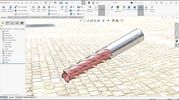 SOLIDWORKS Modeling in end Mill #solidworks #cadsoftware #cad #autocadblocks #automobile #sketchup