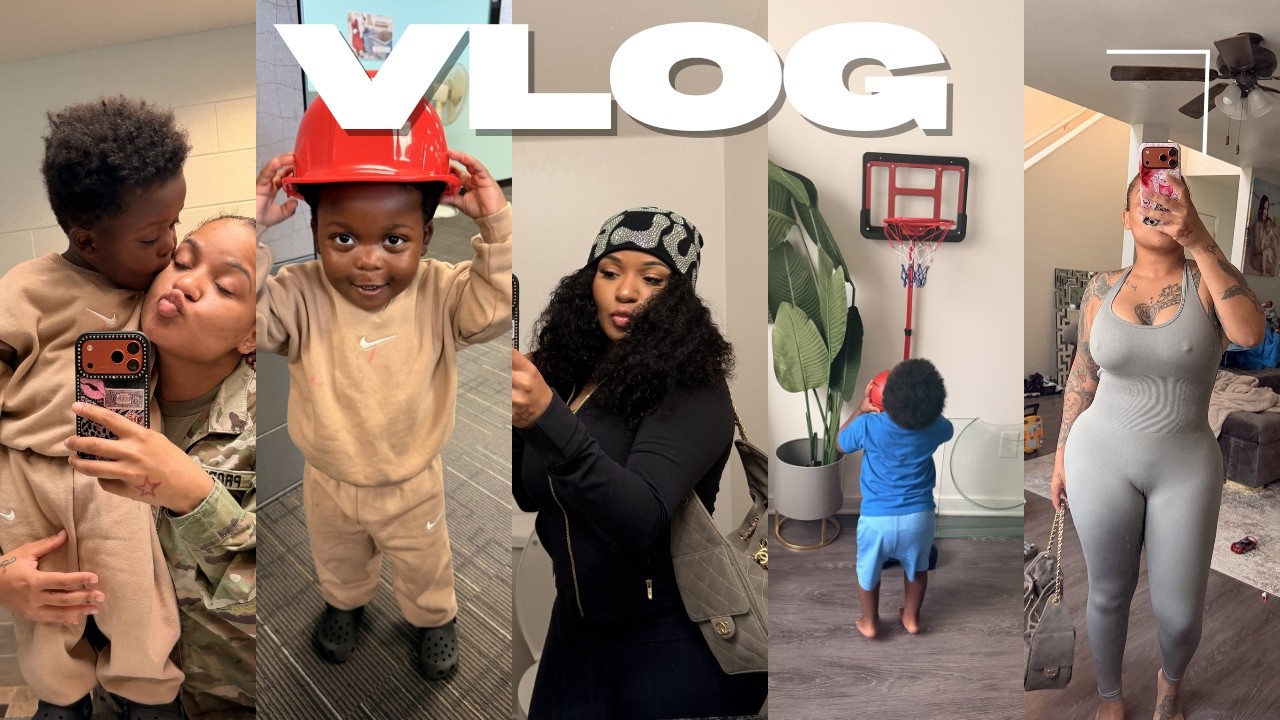 VLOG | Military & Motherhood Ep. 2 | Doing Therapy, Career Update, Basketball With Kyrie