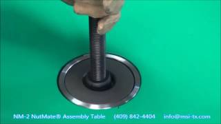 NM-2 NutMate® nut assembly tables Custom with Deep Drive Cups