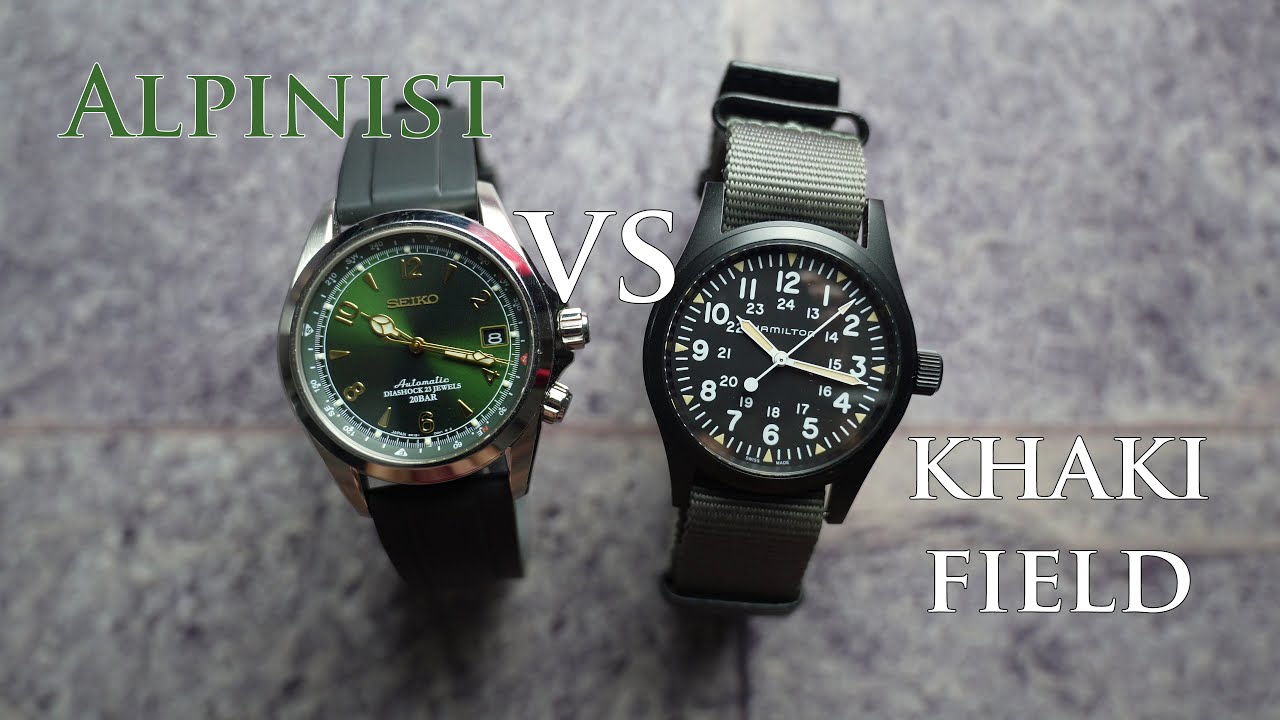 Two of the Best Field Watches: Seiko SARB017 Alpinist VS Hamilton
