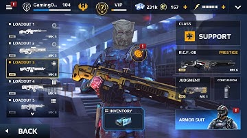 Modern Combat 5 - Support Class - R.C.F.-08 Prestige Weapon Gameplay