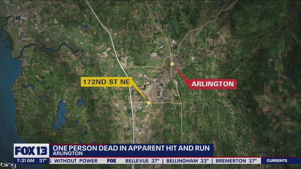 1 dead in apparent Arlington hit-and-run | FOX 13 Seattle - YouTube