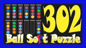 Ball Sort Puzzle Level 302 🎯No Extra Tubes😘Game Walkthrough