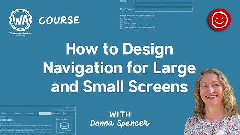 Online course preview: How to design navigation for large and small screens