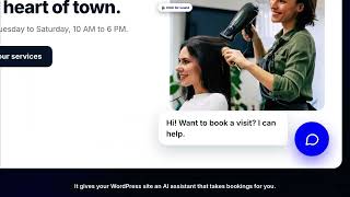 AI Appointment Booking for WordPress | Radius Booking AI Chat Assistant