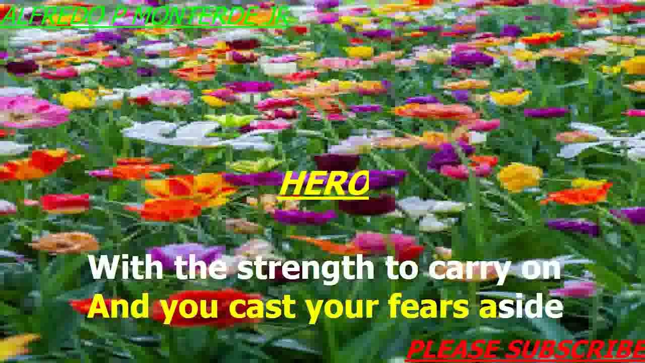 mariah carey hero karaoke lyrics