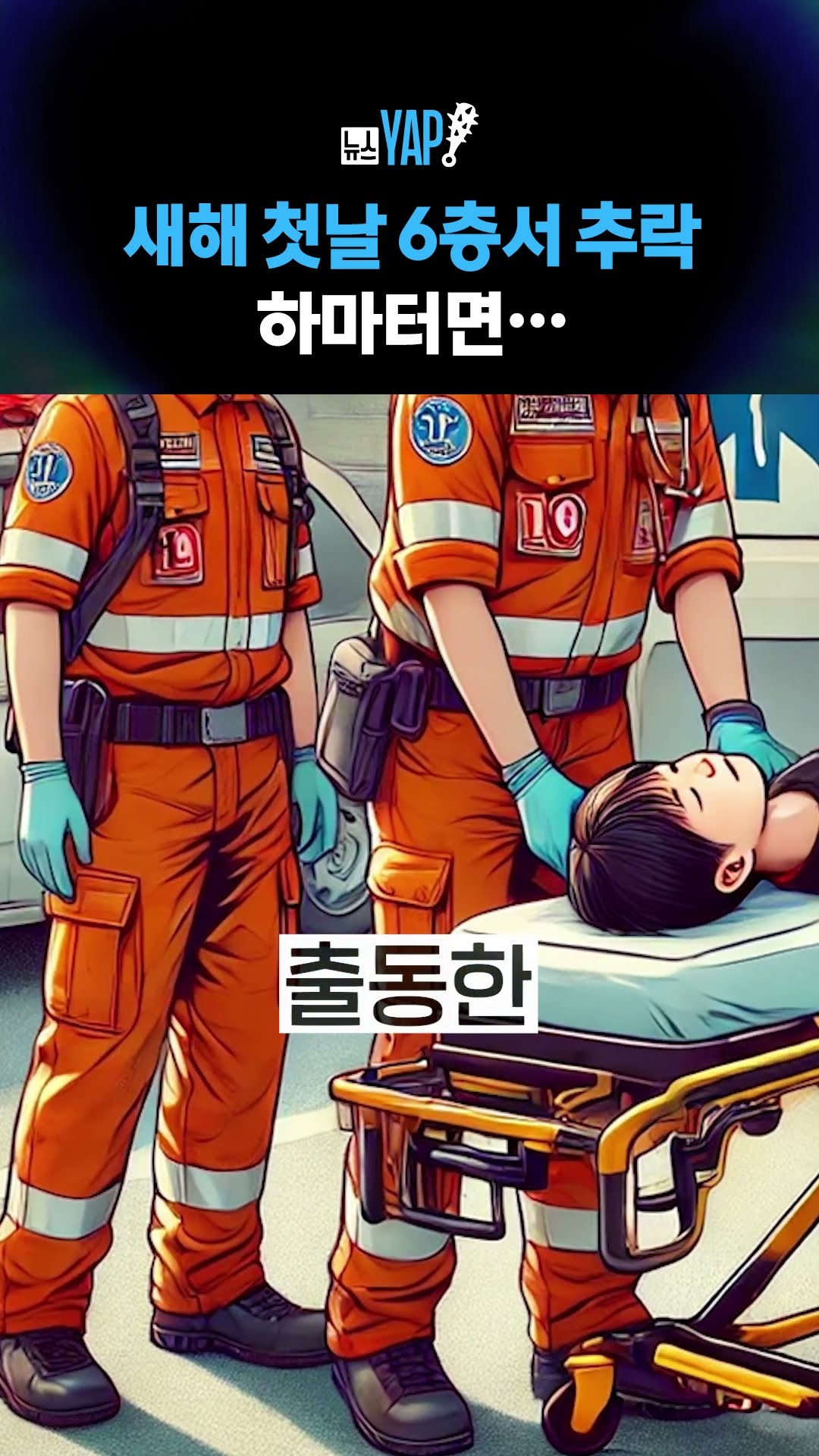 새해 첫날 6층서 추락 하마터면… [뉴스YAP!] #shorts / YTN